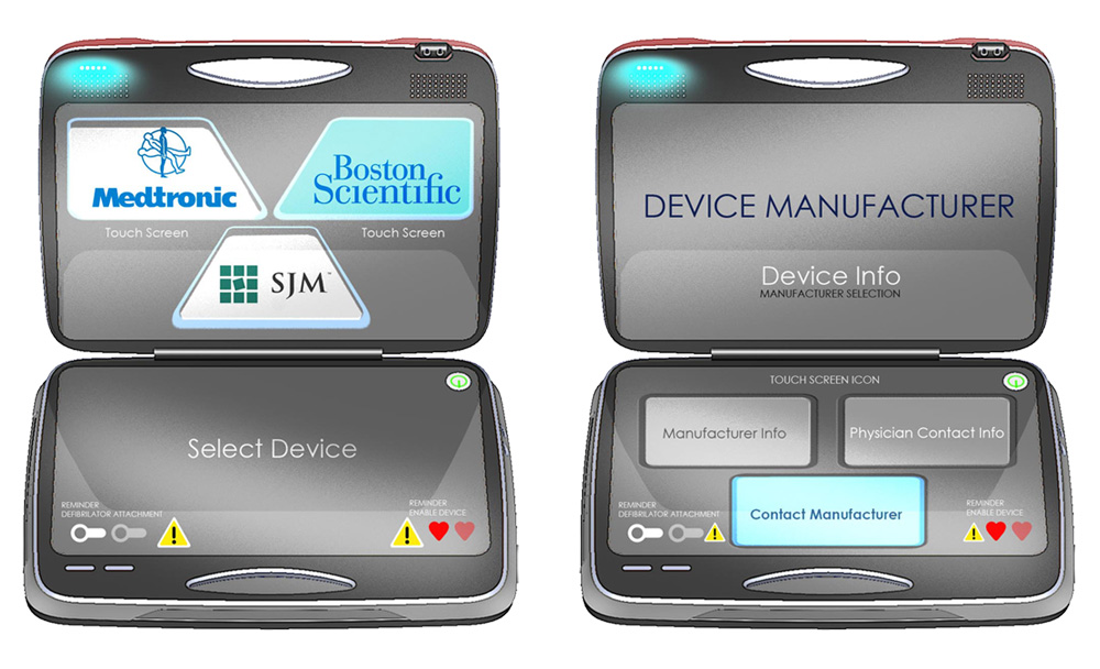 Universal Pacemaker Programmer Kartendesign