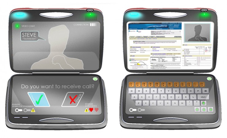 Universal Pacemaker Programmer Kartendesign